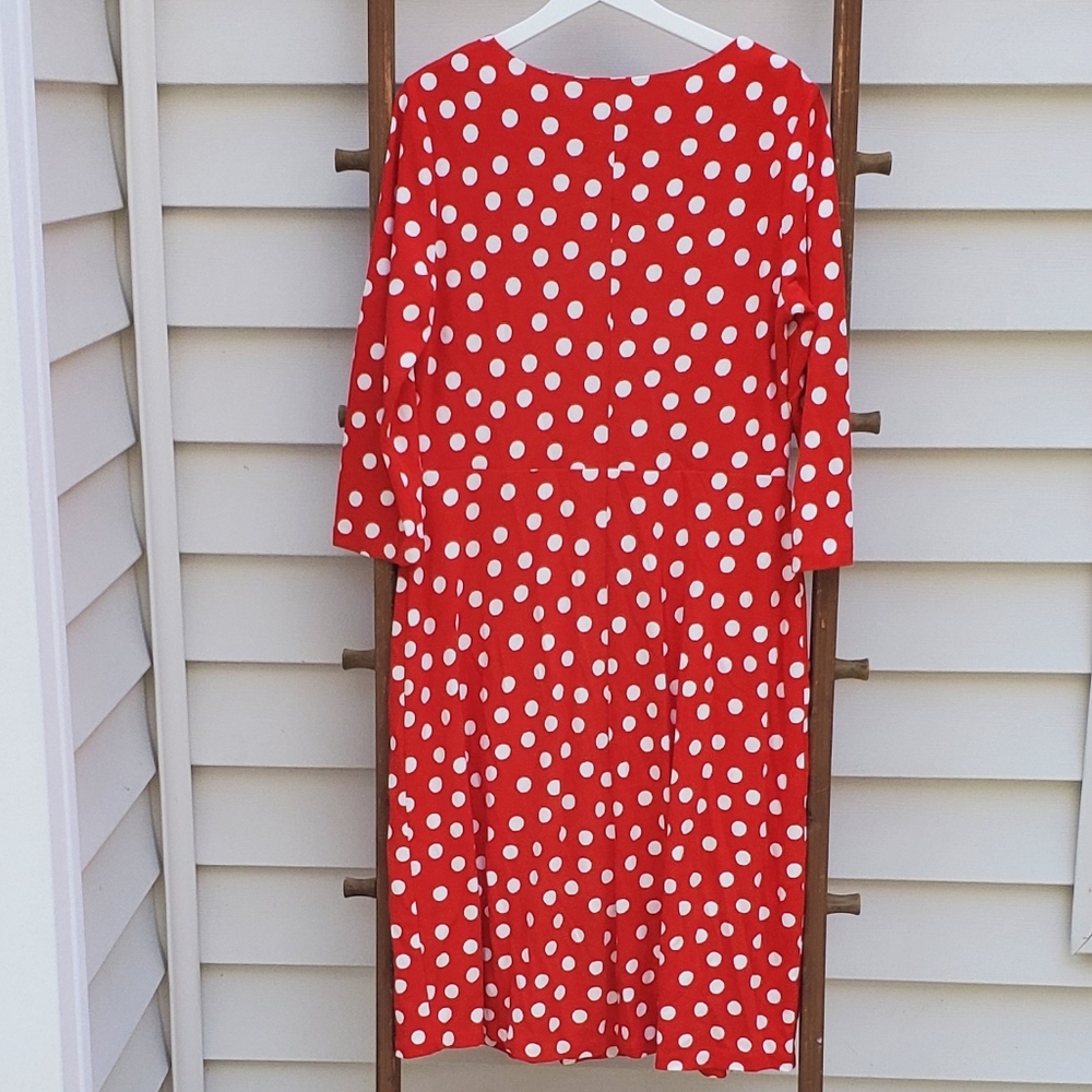 NEW! Boden Red Polka Dot Dress - Picture 5 of 8